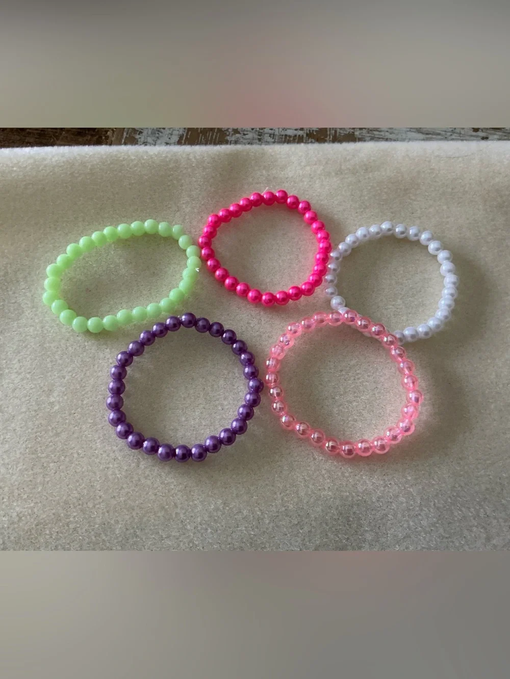 Kids Stretch Bead Bracelet Set  of 5